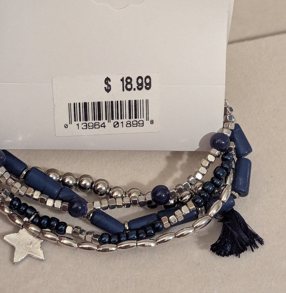 Sonoma Navy and Silver Bracelet Collection - Picture 2 of 2